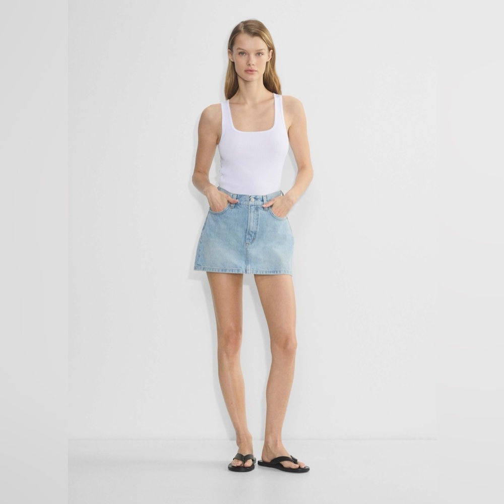 Denim Forum The '90s Ricci Denim Skirt